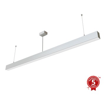 APLED - LED luster na sajli LOOK LED/58W/230V 4000K 150 cm srebrne boje