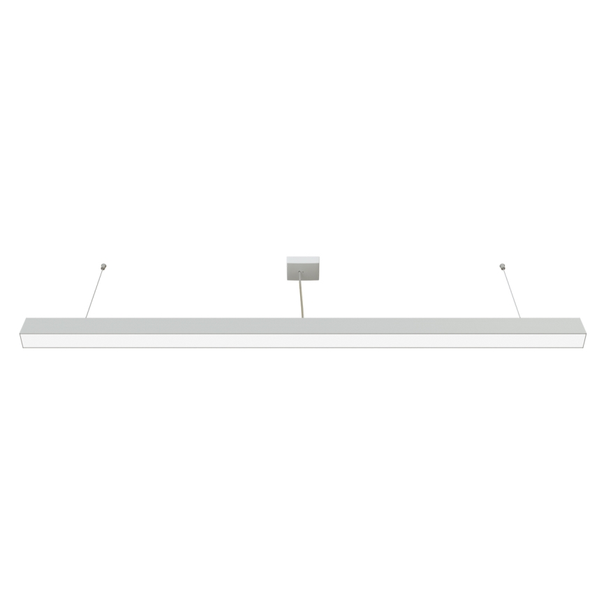 APLED - LED luster na sajli LOOK LED/58W/230V 4000K 150 cm srebrne boje