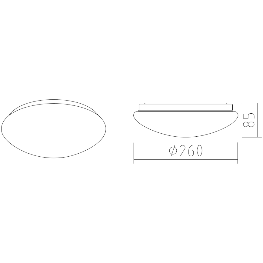 APLED - LED plafonsko svetlo LENS P TRICOLOR LED/12W/230V IP41 2700 - 6500K 825lm