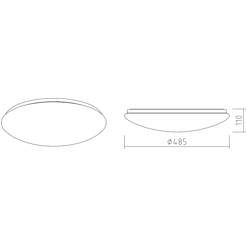 APLED - LED plafonsko svetlo LENS P TRICOLOR LED/36W/230V IP41 2700 - 6500K 2520lm