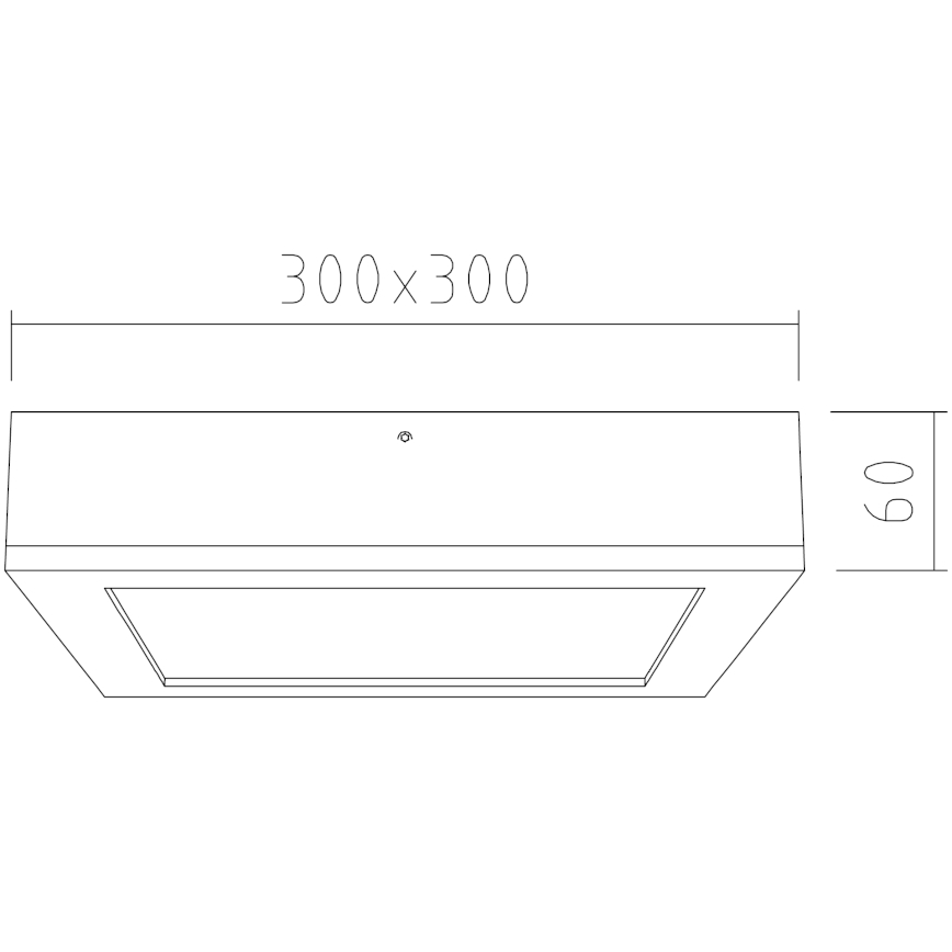 APLED - LED plafonsko svetlo QUADRA LED/24W/230V hrast