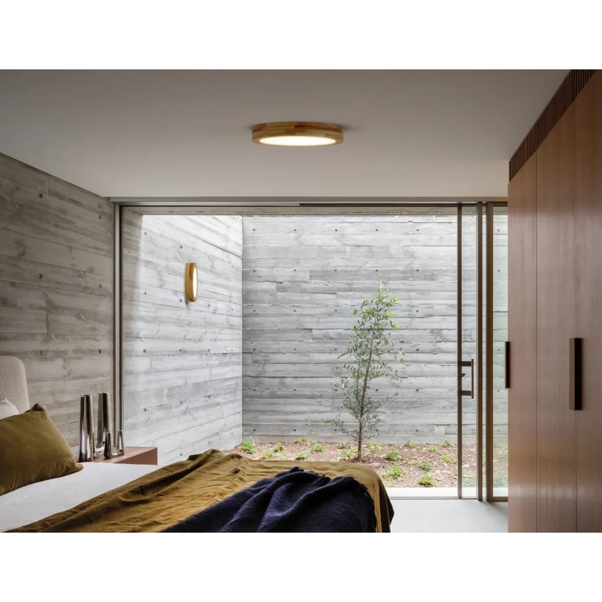 APLED - LED plafonsko svetlo RONDO LED/36W/230V prečnik 40 cm hrast