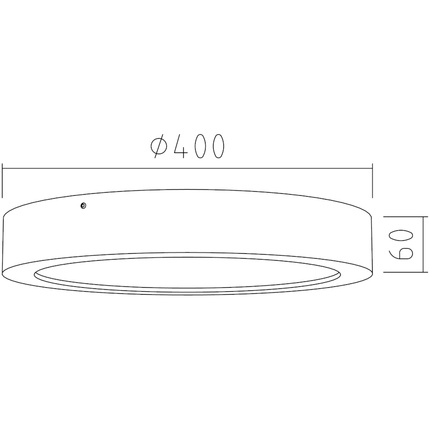APLED - LED plafonsko svetlo RONDO LED/36W/230V prečnik 40 cm hrast