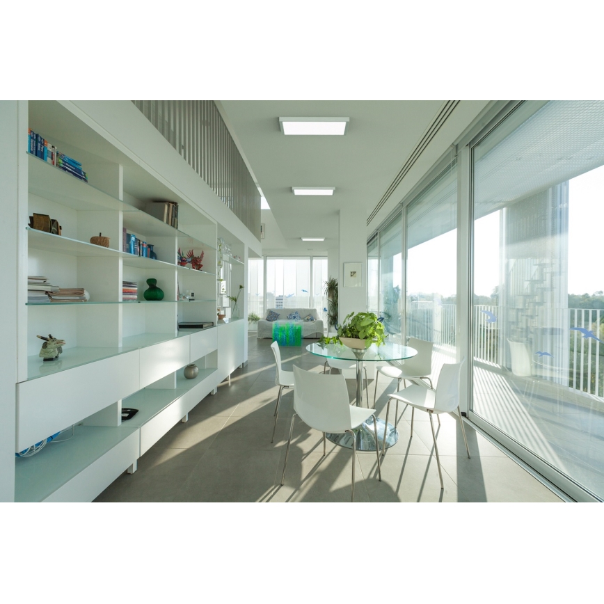 APLED - LED površinski montiran panel QUADRA LED/40W/230V 4000K 60x60cm IP41