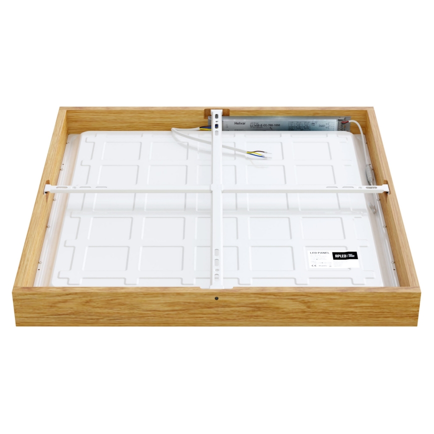 APLED - LED površinski panel QUADRA LED/40W/230V hrast