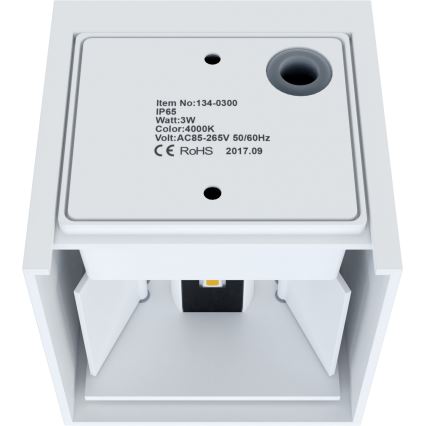 APLED - LED spoljna zidna svetiljka CUBE 2xLED/3W/230V IP65