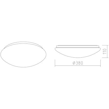 APLED - LED plafonsko svetlo LENS P TRICOLOR LED/24W/230V IP41 2700 - 6500K 1680lm