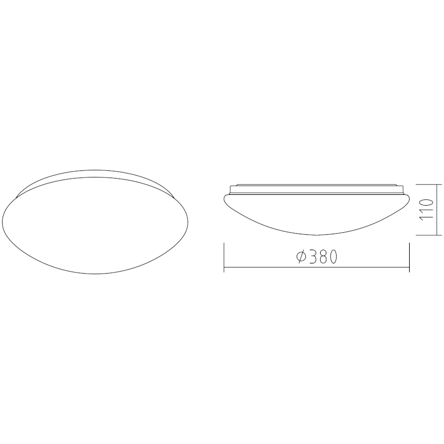 APLED - LED plafonsko svetlo LENS P TRICOLOR LED/24W/230V IP41 2700 - 6500K 1680lm