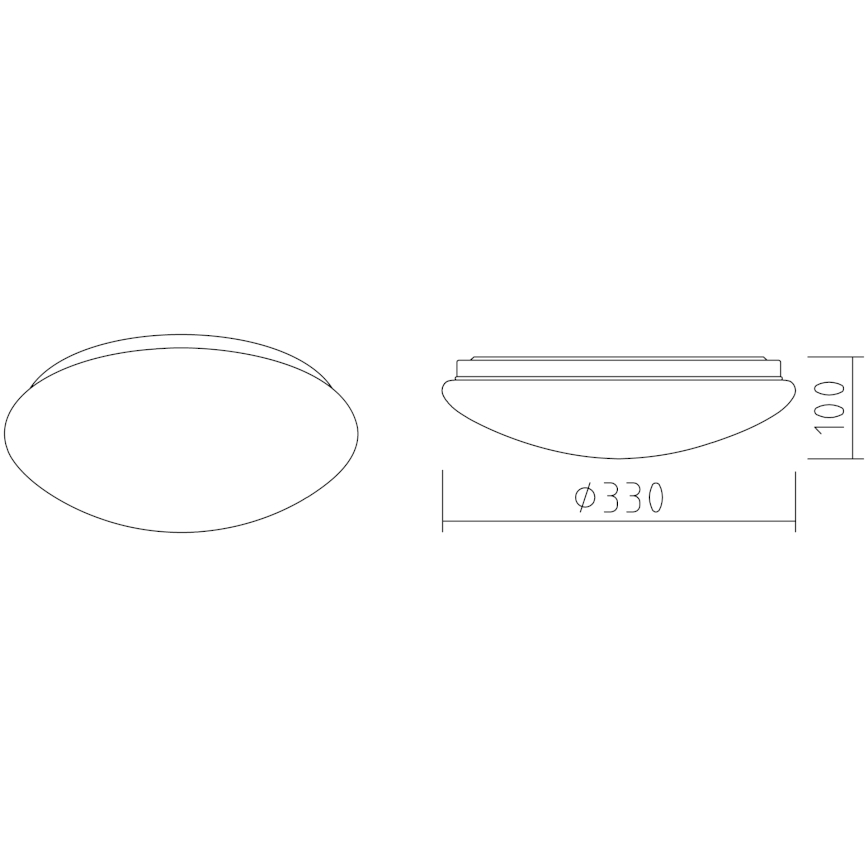 APLED - LED stropna svetiljka sa senzorom LENS P TRICOLOR LED/18W/230V IP44 2700 - 6500K 1210lm