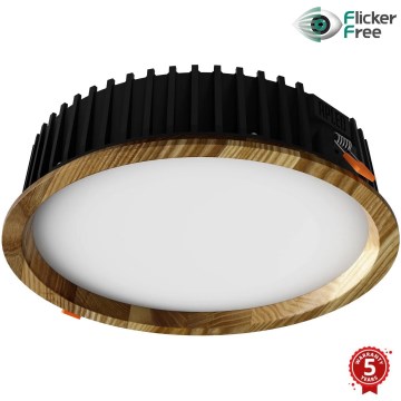 APLED - LED stropno ugradno svetlo RONDO WOODLINE LED/18W/230V 3000K Ø 26 cm, masivni jasen