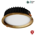 APLED - LED svetlo za spušteni plafon RONDO WOODLINE LED/12W/230V 3000K Ø 20 cm, od masivnog jasena