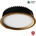 APLED - LED ugradna plafonska svetiljka RONDO WOODLINE LED/18W/230V 4000K prečnika 26 cm masivni hrast