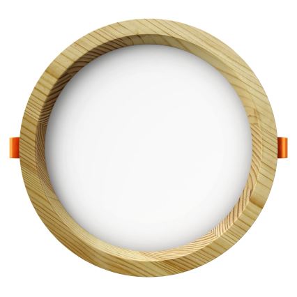 APLED - LED ugradno svetlo RONDO WOODLINE LED/12W/230V 3000K Ø 20 cm, masivna borovina