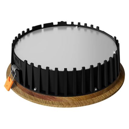 APLED - LED ugradno plafonsko svetlo RONDO WOODLINE LED/12W/230V 3000K prečnika 20 cm masivni hrast