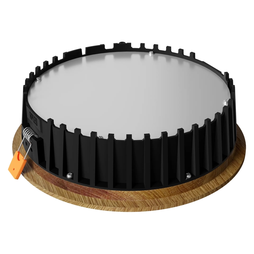 APLED - LED ugradno plafonsko svetlo RONDO WOODLINE LED/12W/230V 3000K prečnika 20 cm masivni hrast
