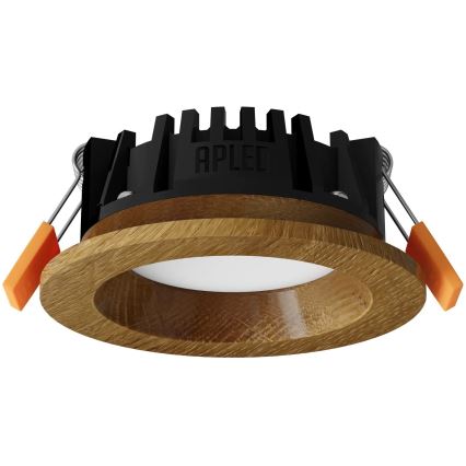 APLED - LED ugradno svetlo RONDO WOODLINE LED/3W/230V 3000K prečnik 9 cm masivni hrast