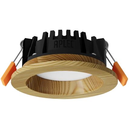 APLED - LED ugradno svetlo RONDO WOODLINE LED/3W/230V 3000K, prečnik 9 cm, masiv borovine