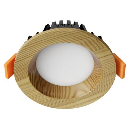 APLED - LED ugradno svetlo RONDO WOODLINE LED/3W/230V 3000K, prečnik 9 cm, masiv borovine