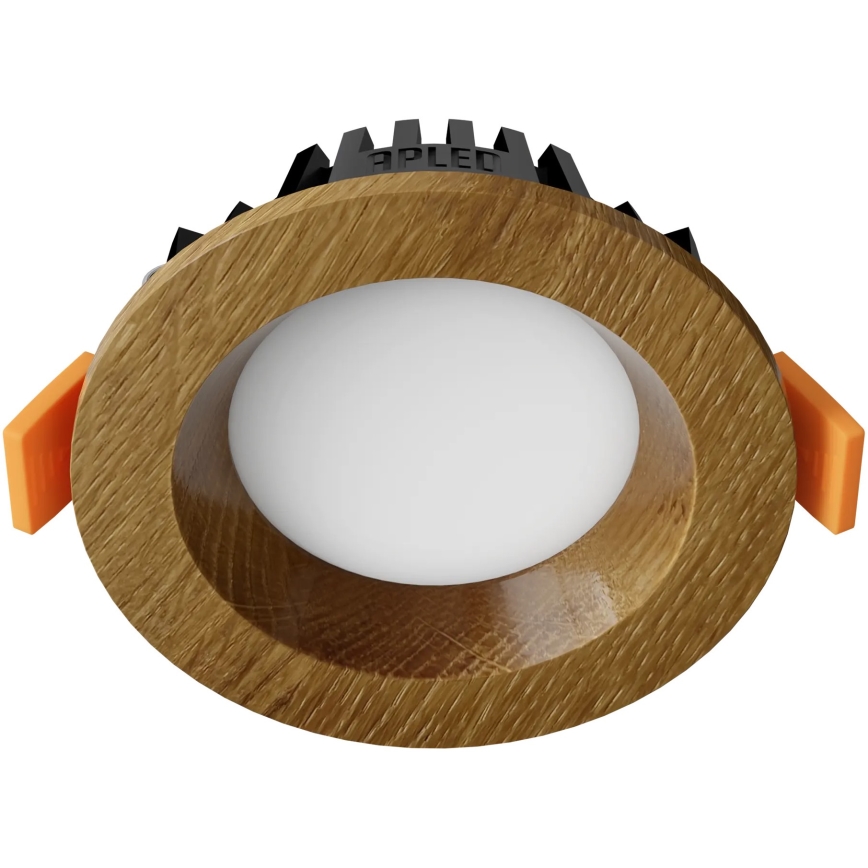 APLED - LED ugradna svetiljka RONDO WOODLINE LED/3W/230V 4000K prečnik 9 cm masivni hrast