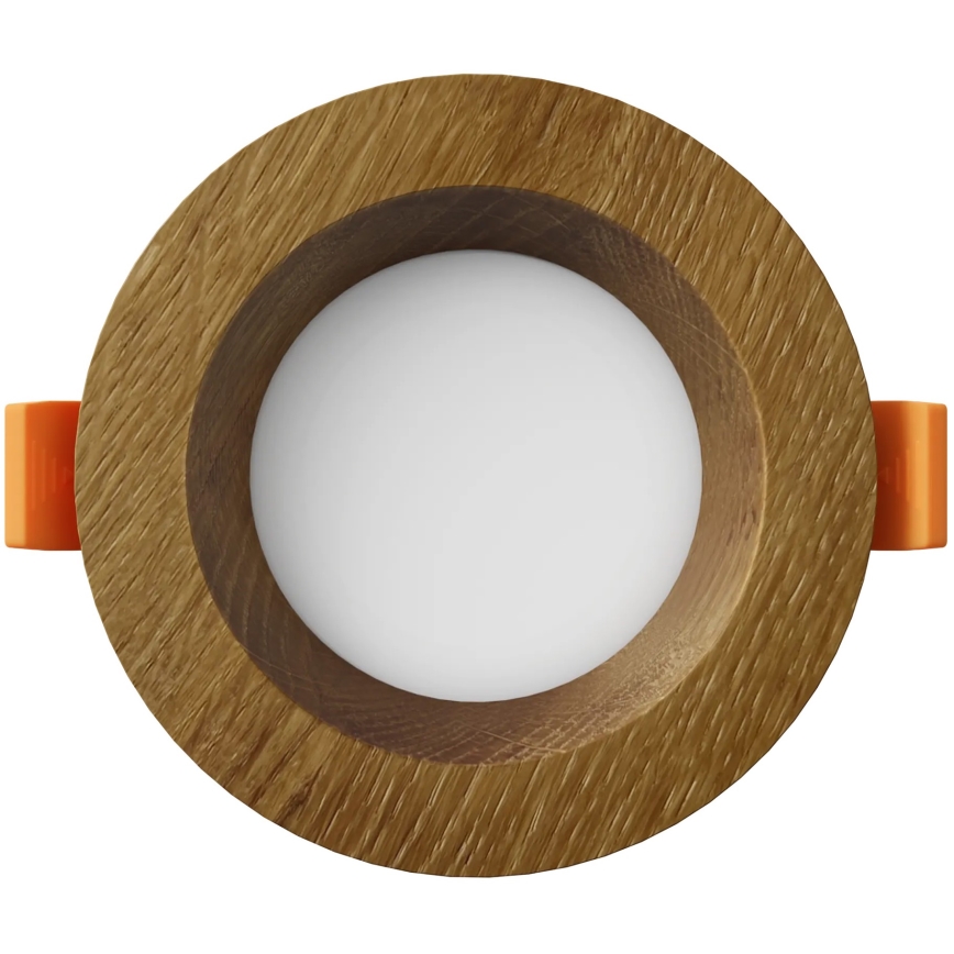 APLED - LED ugradna svetiljka RONDO WOODLINE LED/3W/230V 4000K prečnik 9 cm masivni hrast