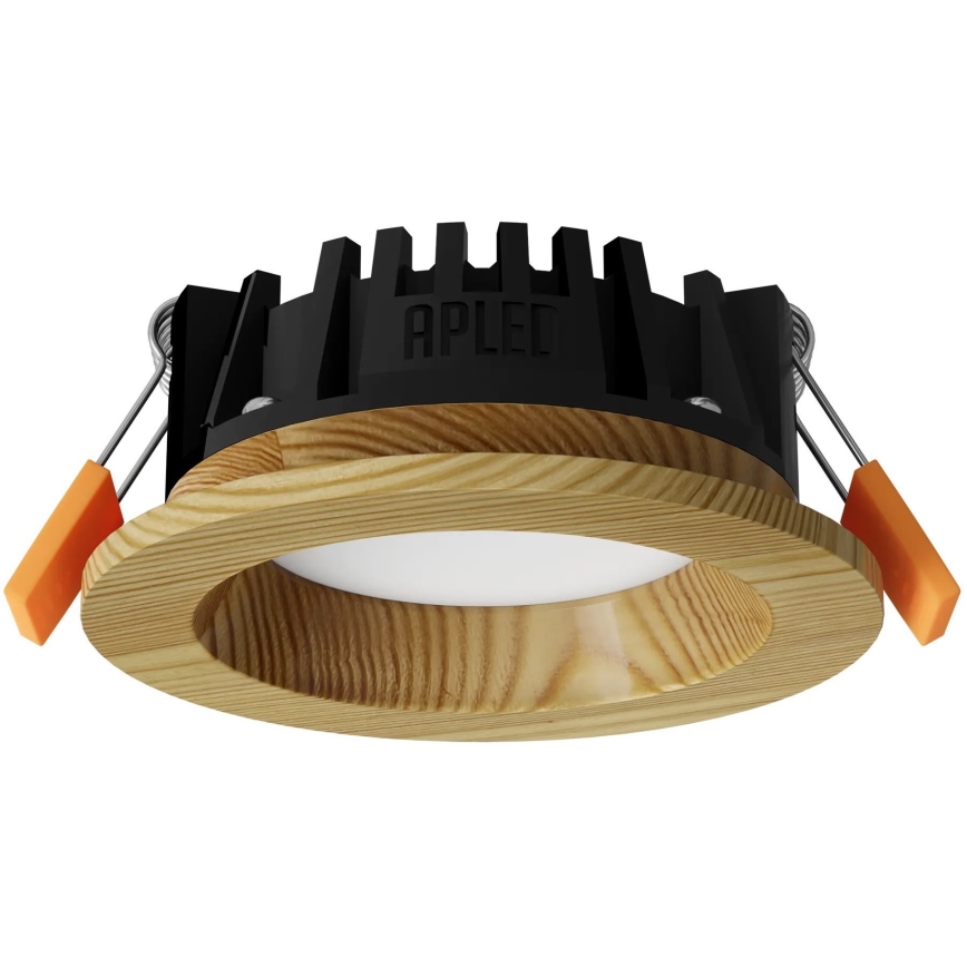APLED - LED ugradno svetlo RONDO WOODLINE LED/3W/230V 4000K prečnik 9 cm od masivne borovine
