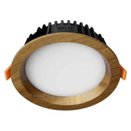 APLED - LED ugradno plafonsko svetlo RONDO WOODLINE LED/6W/230V 3000K prečnik 15 cm masivni hrast