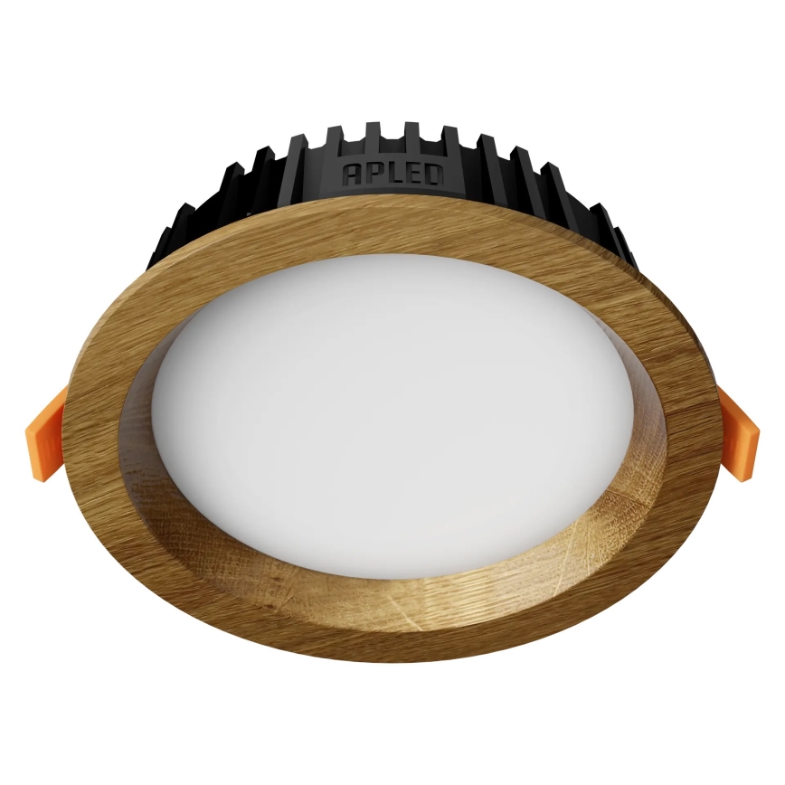 APLED - LED ugradno plafonsko svetlo RONDO WOODLINE LED/6W/230V 3000K prečnik 15 cm masivni hrast