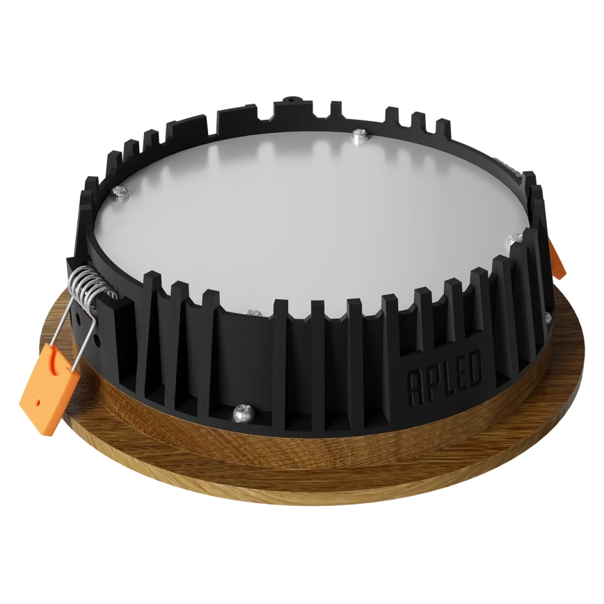 APLED - LED ugradno plafonsko svetlo RONDO WOODLINE LED/6W/230V 3000K prečnik 15 cm masivni hrast