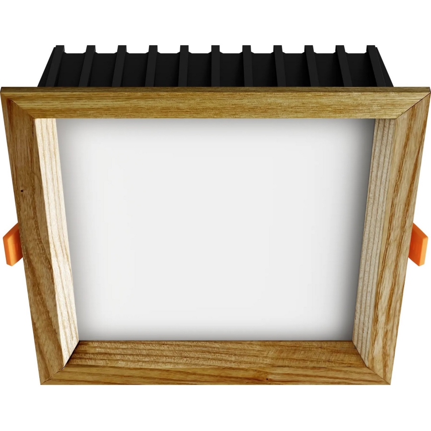 APLED - LED ugradno svetlo SQUARE WOODLINE LED/12W/230V 4000K 17x17 cm masivni jasen