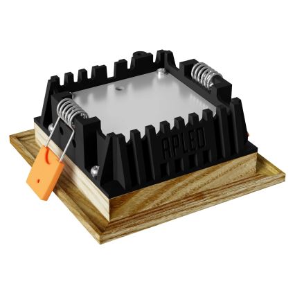 APLED - LED ugradna svetiljka SQUARE WOODLINE LED/3W/230V 3000K 9x9 cm masivni jasen
