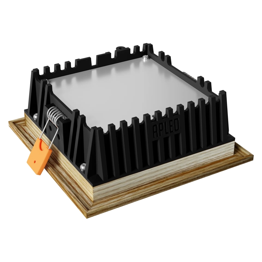 APLED - LED Ugradno stropno svetlo SQUARE WOODLINE LED/6W/230V 4000K 12x12 cm masivni jasen