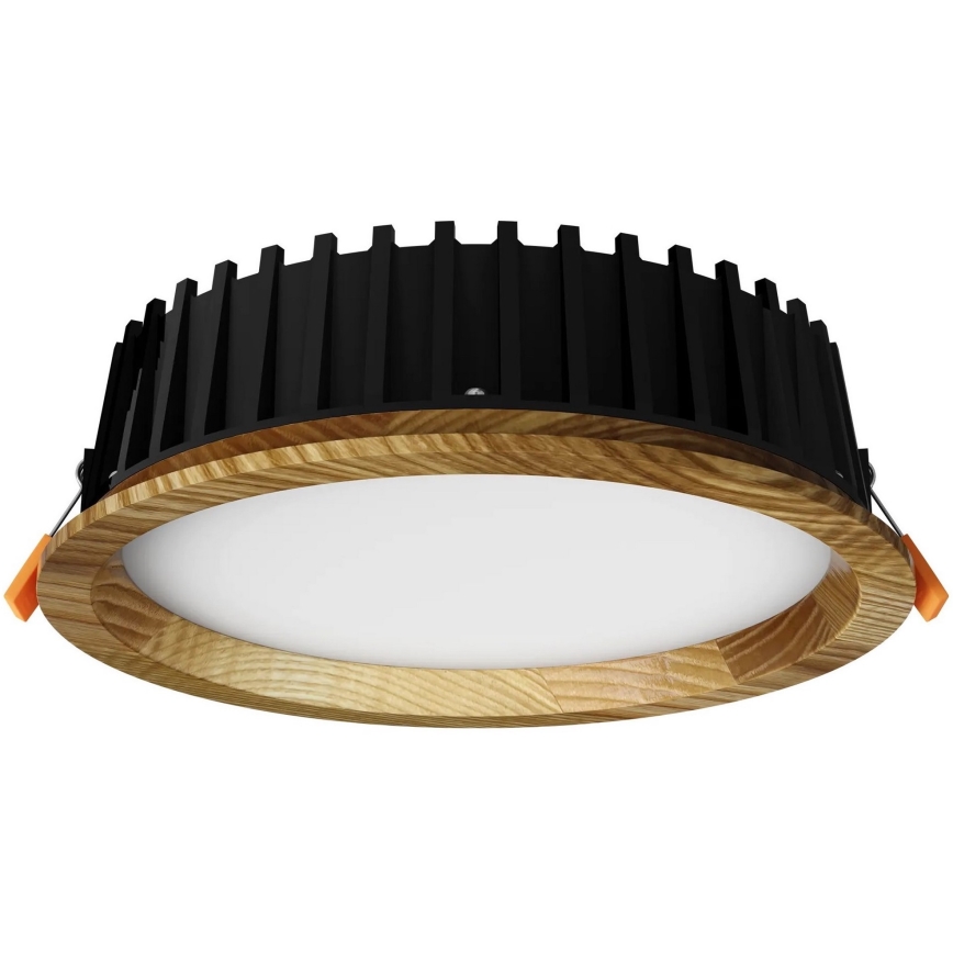 APLED - LED ugradno svetlo RONDO WOODLINE LED/6W/230V 3000K pr. 15 cm jasen masiv