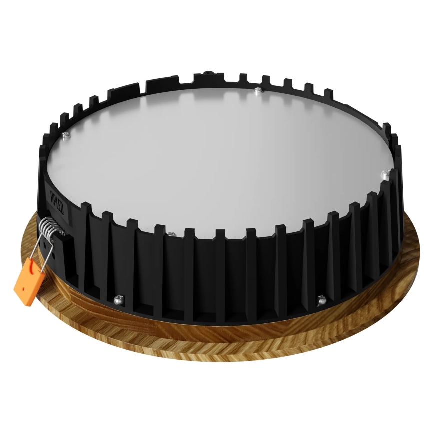 APLED - LED ugradno svetlo RONDO WOODLINE LED/6W/230V 3000K pr. 15 cm jasen masiv