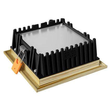 APLED - LED ugradno stropno svetlo SQUARE WOODLINE LED/6W/230V 4000K 12x12 cm masivni bor