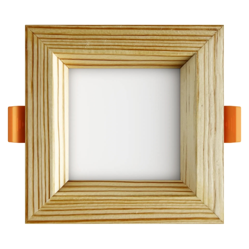 APLED - Ugradno LED svetlo SQUARE WOODLINE LED/6W/230V 3000K 12x12 cm od masivnog bora