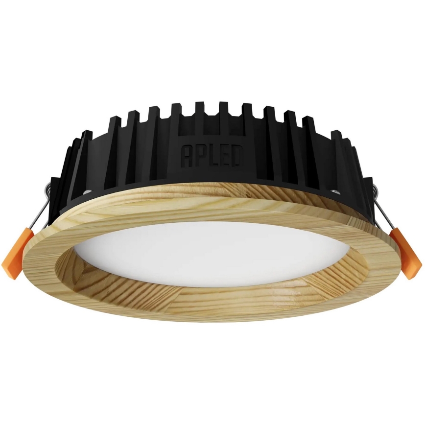 APLED - LED ugradna plafonska svetiljka RONDO WOODLINE LED/6W/230V 4000K Ø 15 cm masivna borovina