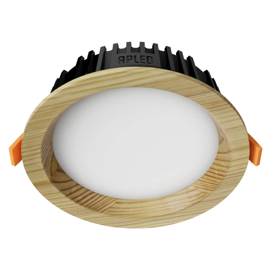 APLED - LED ugradna plafonska svetiljka RONDO WOODLINE LED/6W/230V 4000K Ø 15 cm masivna borovina