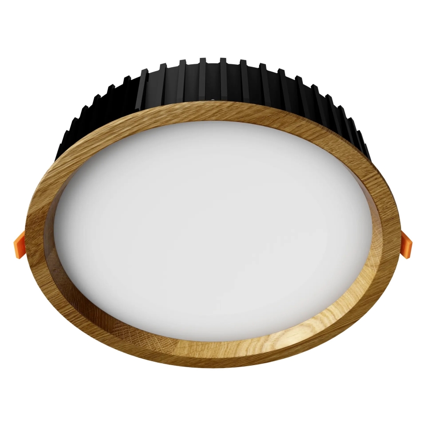 APLED - LED ugradna plafonska svetiljka RONDO WOODLINE LED/18W/230V 4000K prečnika 26 cm masivni hrast