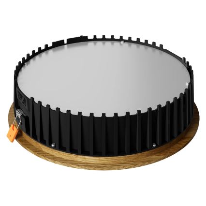 APLED - LED ugradna plafonska svetiljka RONDO WOODLINE LED/18W/230V 4000K prečnika 26 cm masivni hrast