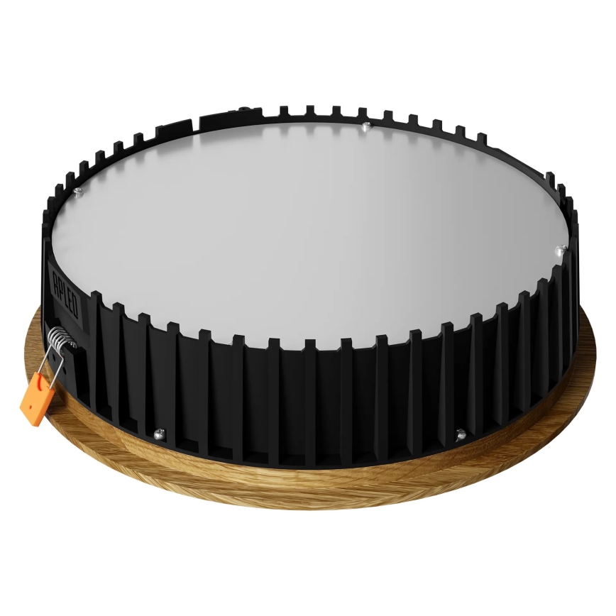 APLED - LED ugradna plafonska svetiljka RONDO WOODLINE LED/18W/230V 4000K prečnika 26 cm masivni hrast