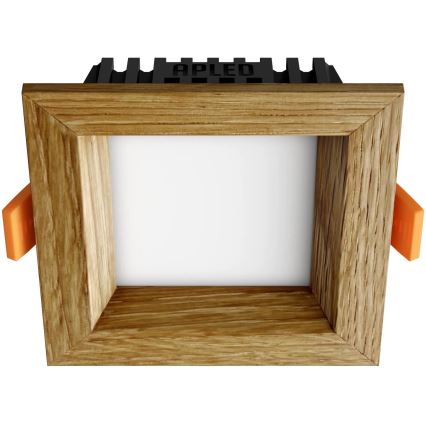 APLED - LED ugradno plafonsko svetlo SQUARE WOODLINE LED/3W/230V 3000K 9x9 cm masivni hrast
