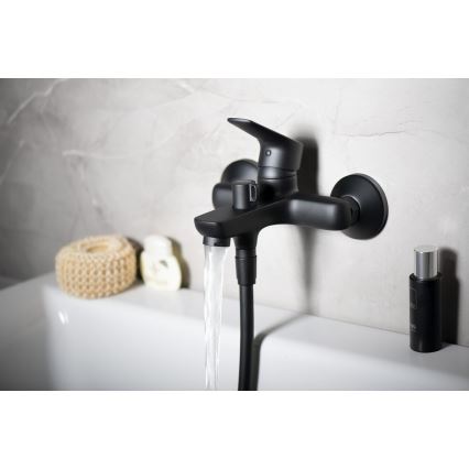 Aqualine - Baterija za kadu LOTTA, mat crna