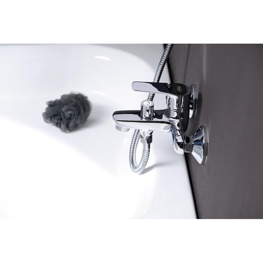 Aqualine - Baterija za kadu LOTTA, sjajni hrom