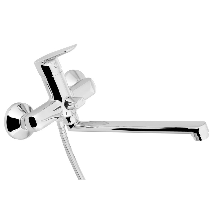 Aqualine - Baterija za umivaonik/kadu LOTTA sjajni hrom