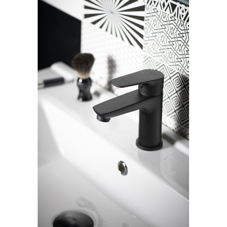 Aqualine - Baterija za umivaonik LOTTA mat crna