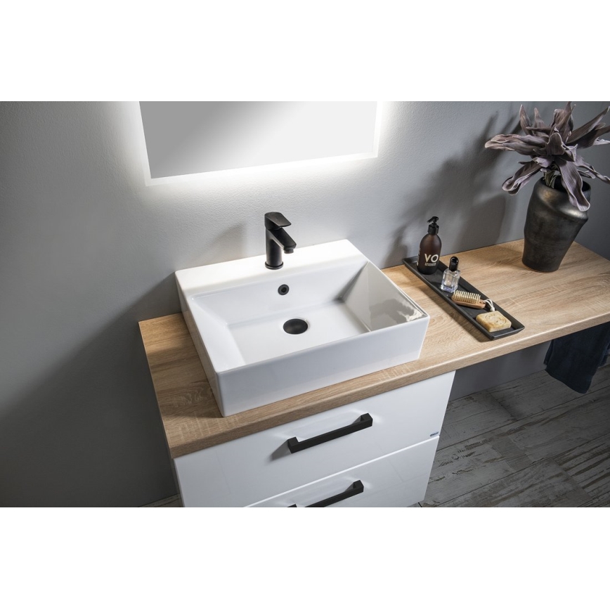 Aqualine - Baterija za umivaonik LOTTA mat crna