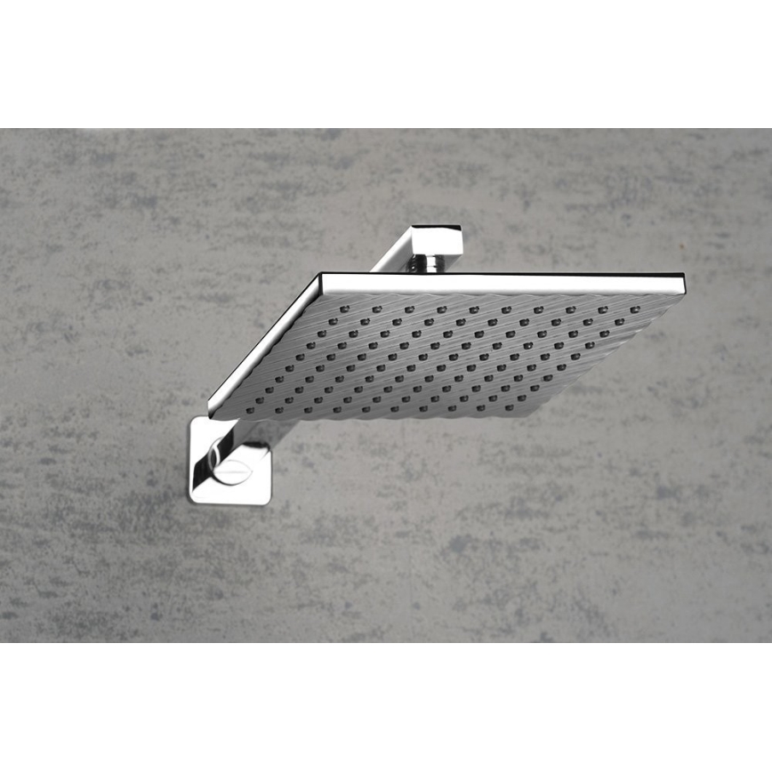 Aqualine - Četvrtasto tuš-rameno 40,4 cm sjajni hrom
