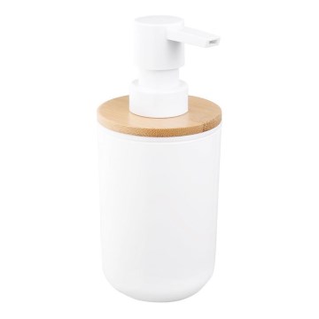 Aqualine - Dozator sapuna SNOW 350 ml bela/bambus