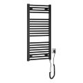 Aqualine - Električni radijator za kupatilo DIRECT-E 300W 96x45 cm mat crne boje