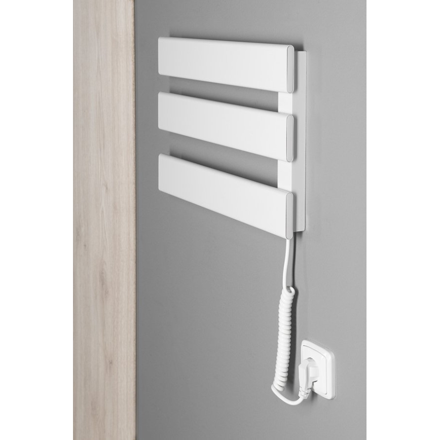Aqualine - Električni sušač peškira ELVIS 50W 46x34 cm beo
